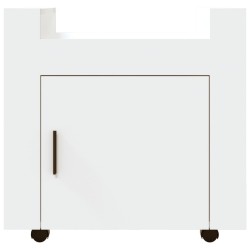 Chariot de bureau Blanc 60x45x60 cm Bois d'ingénierie 537486537486