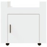 Chariot de bureau Blanc 60x45x60 cm Bois d'ingénierie 537486537486