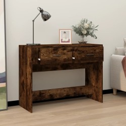 Table console Chêne fumé 100x39x75 cm Bois d'ingénierie 537487537487