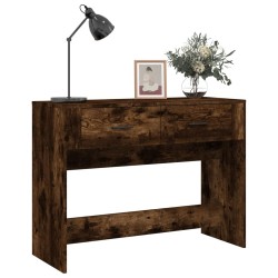 Table console Chêne fumé 100x39x75 cm Bois d'ingénierie 537487537487