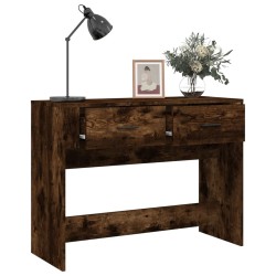 Table console Chêne fumé 100x39x75 cm Bois d'ingénierie 537487537487