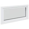 Fenêtre de sous-sol RISOR Blanc 120 x 60 cm PVC et verre 537492537492