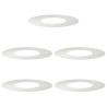 adapté pour anneaux d'arbre plats 5 pcs Argent Ø30 / 60 cm 537493537493