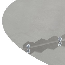 adapté pour anneaux d'arbre plats 5 pcs Argent Ø30 / 60 cm 537493537493