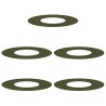 adapté pour anneaux d'arbre plats 5 pcs Vert olive Ø30 / 60 cm 537495537495