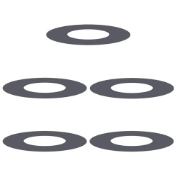 adapté pour anneaux d'arbre plats 5 pcs Anthracite Ø30 / 60 cm 537498537498