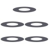 adapté pour anneaux d'arbre plats 5 pcs Anthracite Ø30 / 60 cm 537498537498
