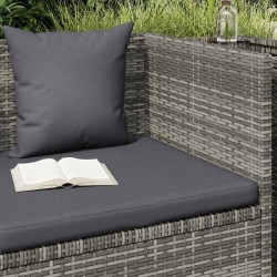 Lit de jardin Gris 200x60 cm Résine tressée 537501537501