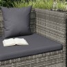 Lit de jardin Gris 200x60 cm Résine tressée 537501537501