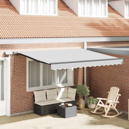 Cadre d'auvent avec Anthracite 3,5 x 2,5 m Aluminium 537502537502