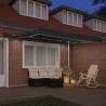 Cadre d'auvent avec Anthracite 3,5 x 2,5 m Aluminium 537502537502