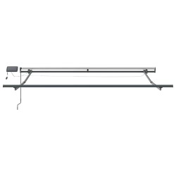 Cadre d'auvent avec Anthracite 3,5 x 2,5 m Aluminium 537502537502