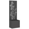 Écran de confidentialité de jardin Floral Noir 50 x 150 cm 537512537512