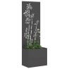 Écran de confidentialité de jardin Floral Noir 50 x 150 cm 537512537512