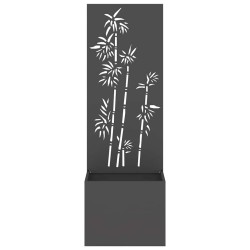 Écran de confidentialité de jardin Floral Noir 50 x 150 cm 537512537512