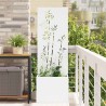 Écran de confidentialité de jardin Floral Blanc 50 x 150 cm 537513537513