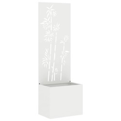 Écran de confidentialité de jardin Floral Blanc 50 x 150 cm 537513537513