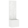 Écran de confidentialité de jardin Floral Blanc 50 x 150 cm 537513537513