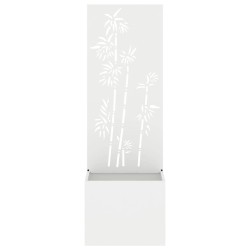 Écran de confidentialité de jardin Floral Blanc 50 x 150 cm 537513537513