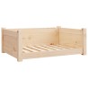Lit pour chien 75,5x55,5x28 cm Bois massif de pin 537516537516