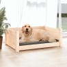 Lit pour chien 75,5x55,5x28 cm Bois massif de pin 537516537516