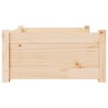Lit pour chien 75,5x55,5x28 cm Bois massif de pin 537516537516