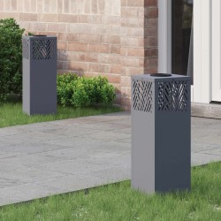 Lumière de chemin LED solaire 2 pcs Anthracite 537519537519