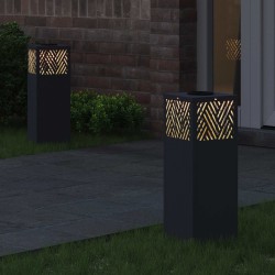 Lumière de chemin LED solaire 2 pcs Anthracite 537519537519