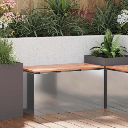 Banc de jardin Argent 80 x 40 x 43 cm Acier galvanisé 537521537521