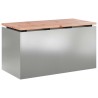 Banc de jardin Argent 80 x 40 x 43 cm Acier galvanisé 537521537521
