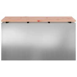 Banc de jardin Argent 80 x 40 x 43 cm Acier galvanisé 537521537521
