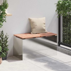 Banc de jardin Argent 80 x 40 x 43 cm Acier inoxydable 537523537523