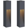 Lumière de Chemin LED Solaire 2 pcs Anthracite 537524537524