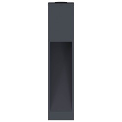 Lumière de Chemin LED Solaire 2 pcs Anthracite 537524537524
