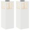 Lumière de chemin LED solaire 2 pcs Blanc Acier laminé à froid 537526537526