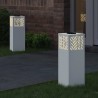 Lumière de chemin LED solaire 2 pcs Blanc Acier laminé à froid 537526537526