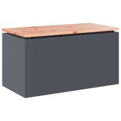 Banc de jardin Anthracite 80 x 40 x 43 cm Acier 537530537530
