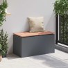 Banc de jardin Anthracite 80 x 40 x 43 cm Acier 537530537530