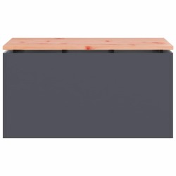 Banc de jardin Anthracite 80 x 40 x 43 cm Acier 537530537530