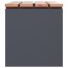 Banc de jardin Anthracite 80 x 40 x 43 cm Acier 537530537530