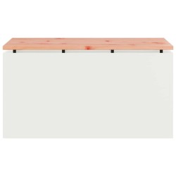 Banc de jardin Blanc 80 x 40 x 43 cm Acier 537531537531