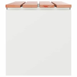 Banc de jardin Blanc 80 x 40 x 43 cm Acier 537531537531