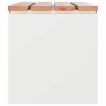 Banc de jardin Blanc 80 x 40 x 43 cm Acier 537531537531