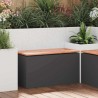 Banc de jardin Noir 80 x 40 x 43 cm Acier 537532537532