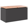 Banc de jardin Noir 80 x 40 x 43 cm Acier 537532537532