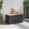 Banc de jardin Noir 80 x 40 x 43 cm Acier 537532537532