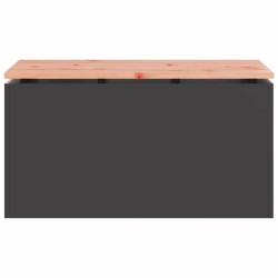 Banc de jardin Noir 80 x 40 x 43 cm Acier 537532537532