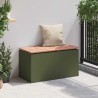 Banc de jardin Vert olive 80 x 40 x 43 cm Acier 537536537536