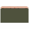 Banc de jardin Vert olive 80 x 40 x 43 cm Acier 537536537536