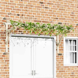 Auvent de porte 200x100x100 cm Bois de pin solide 537539537539